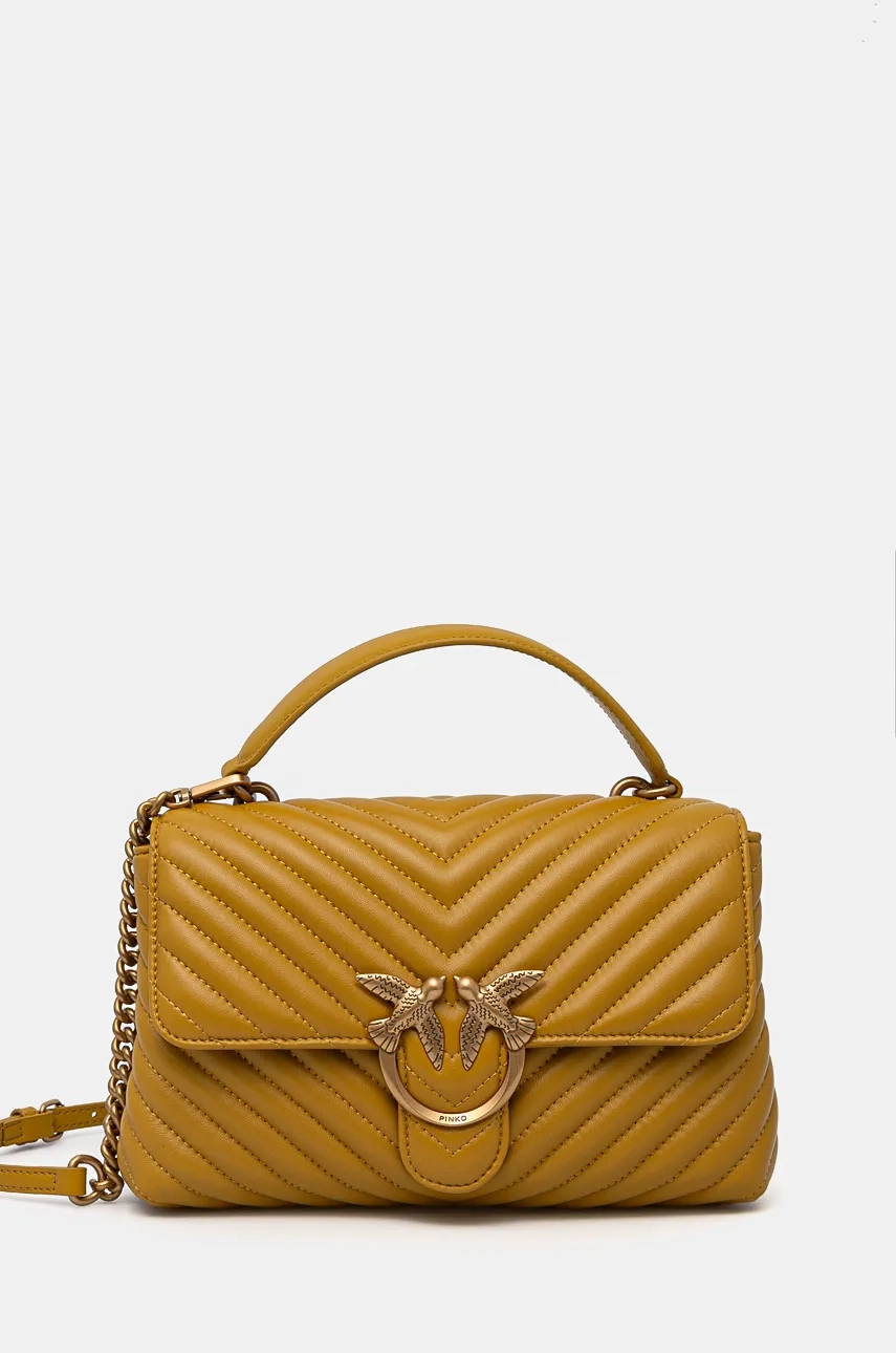 

Кожаная сумочка Pinko, желтый