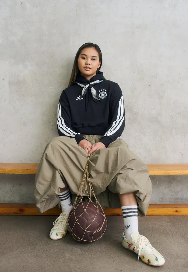 Худи с надписью «днк германии» - форма национальной сборной. Adidas Performance, Black — фото 2