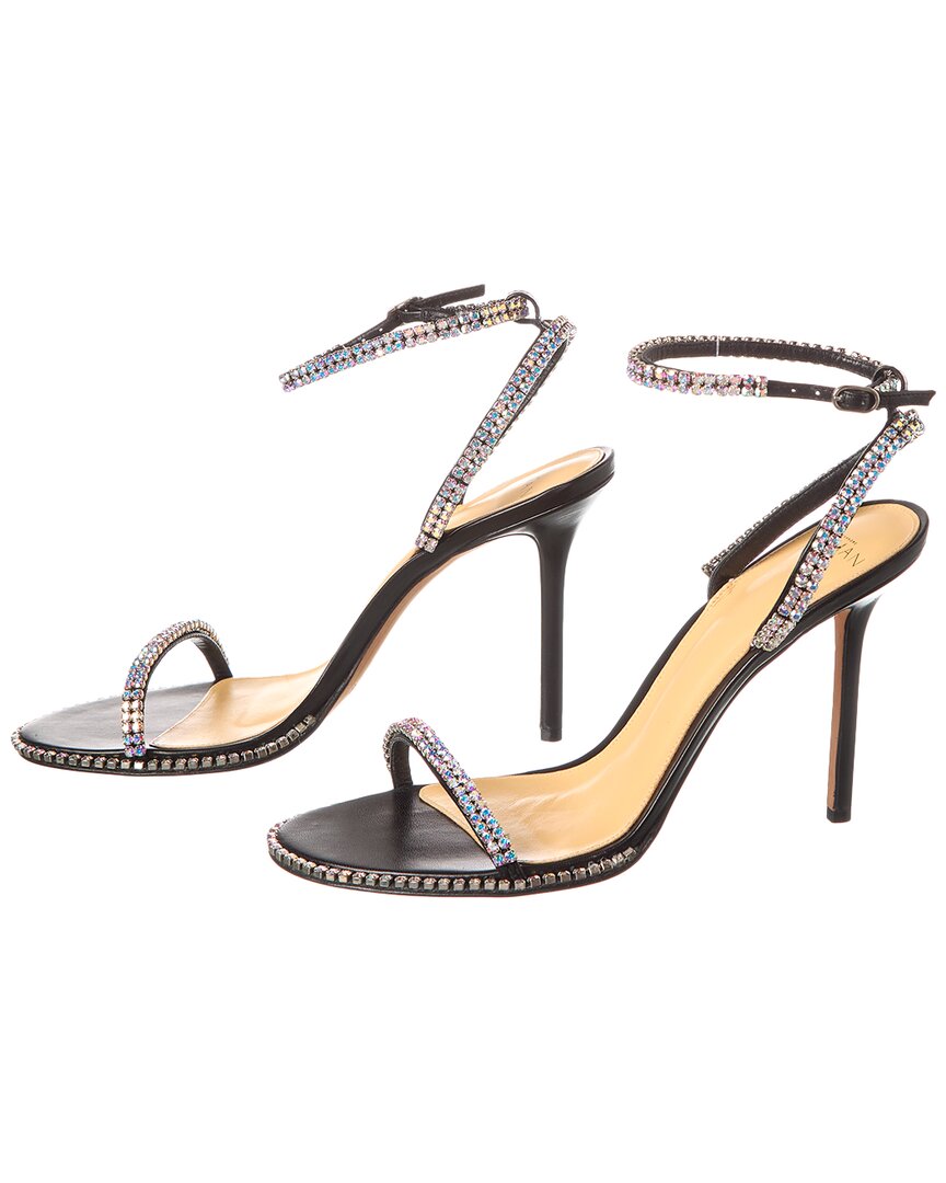 Аутентичные кожаные сандалии Alexandre Birman Agnes, черный — фото 2