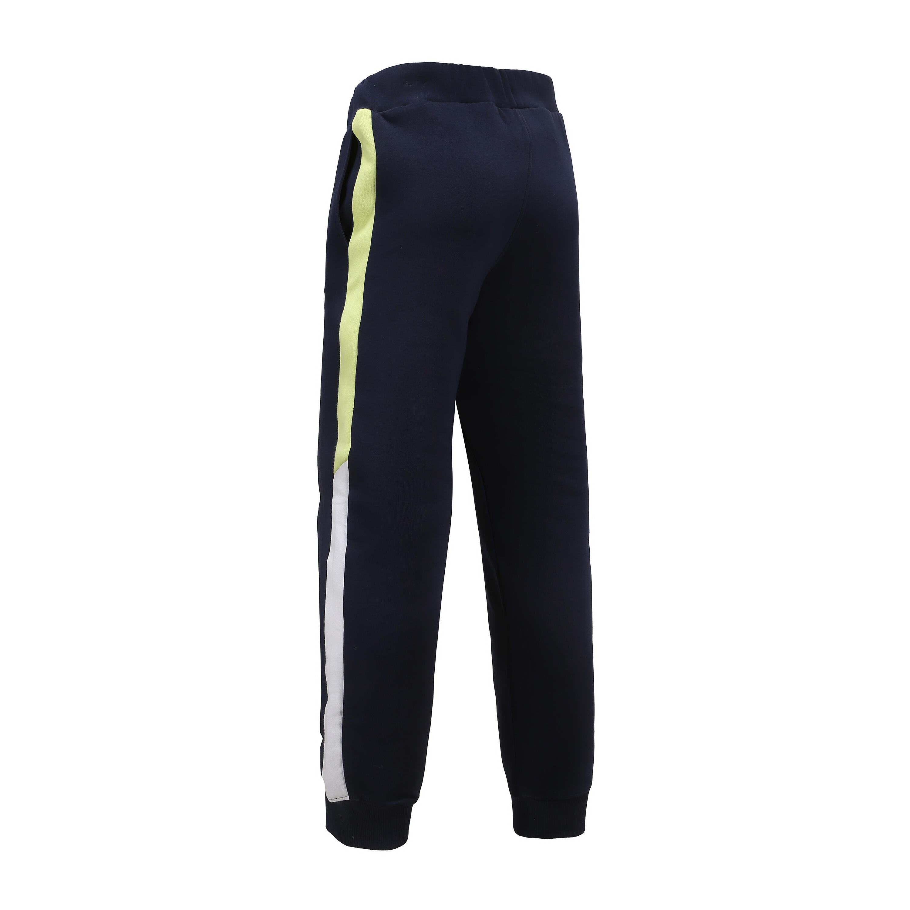 Молодёжные хлопковые дышащие спортивные брюки для бега Decathlon 500 тёмно-синие — фото 2