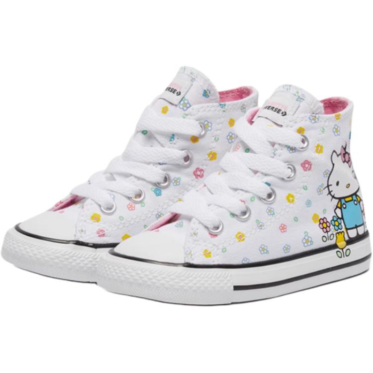 Hello Kitty x Chuck Taylor All Star High Top Белые Детские Кроссовки Converse — фото 3