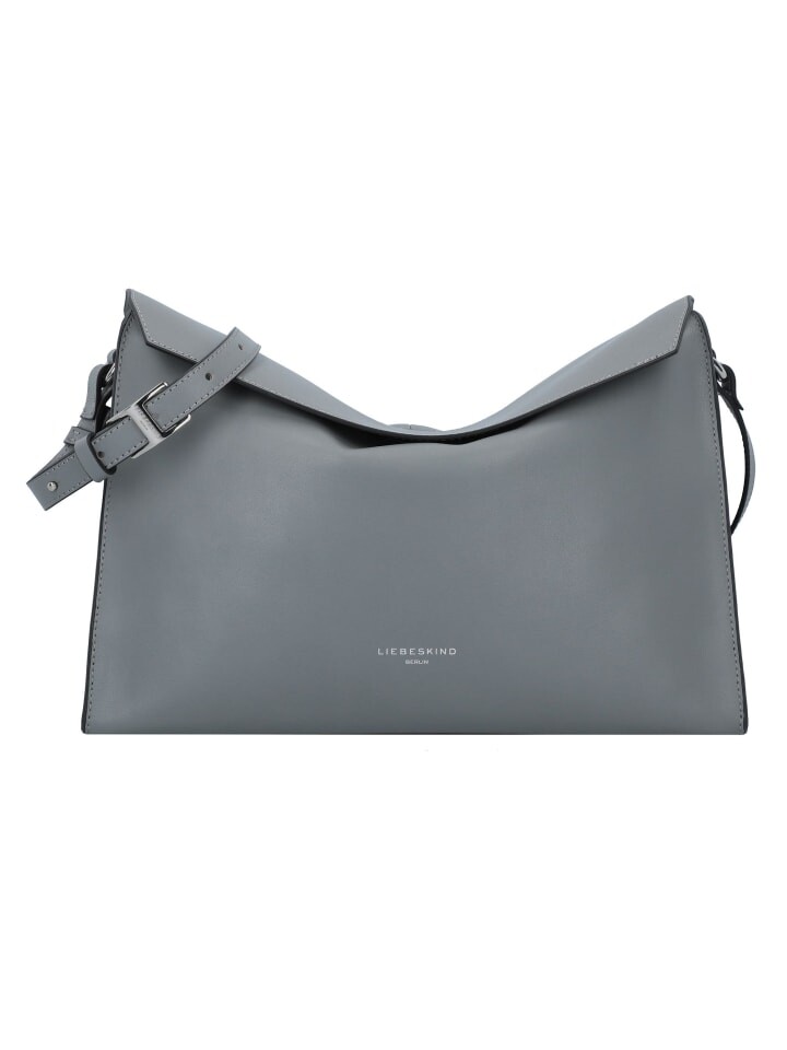 

Наплечная сумка LIEBESKIND BERLIN Lora Umhängetasche M Leder 35 cm, цвет grigio