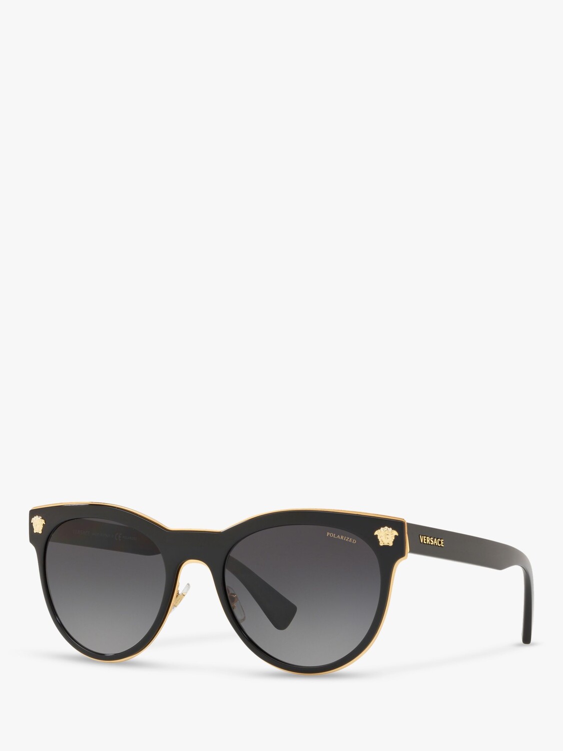 

Versace VE2198 Женские овальные солнцезащитные очки, черные/серые