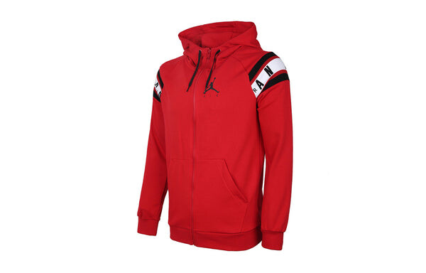 Куртка Air Jordan Casual Sports Long Sleeves Hooded Jacket Red, красный — фото 3
