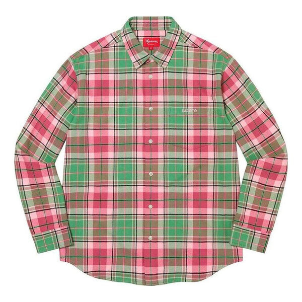 

Рубашка plaid flannel shirt 'red green' Supreme, красный