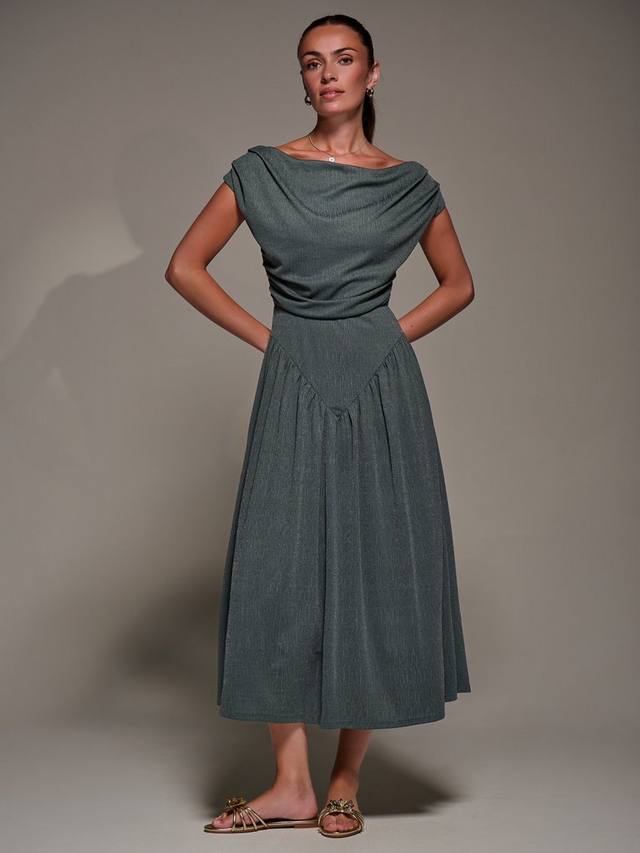 

Асимметричное платье миди Jolie Moi, Khaki