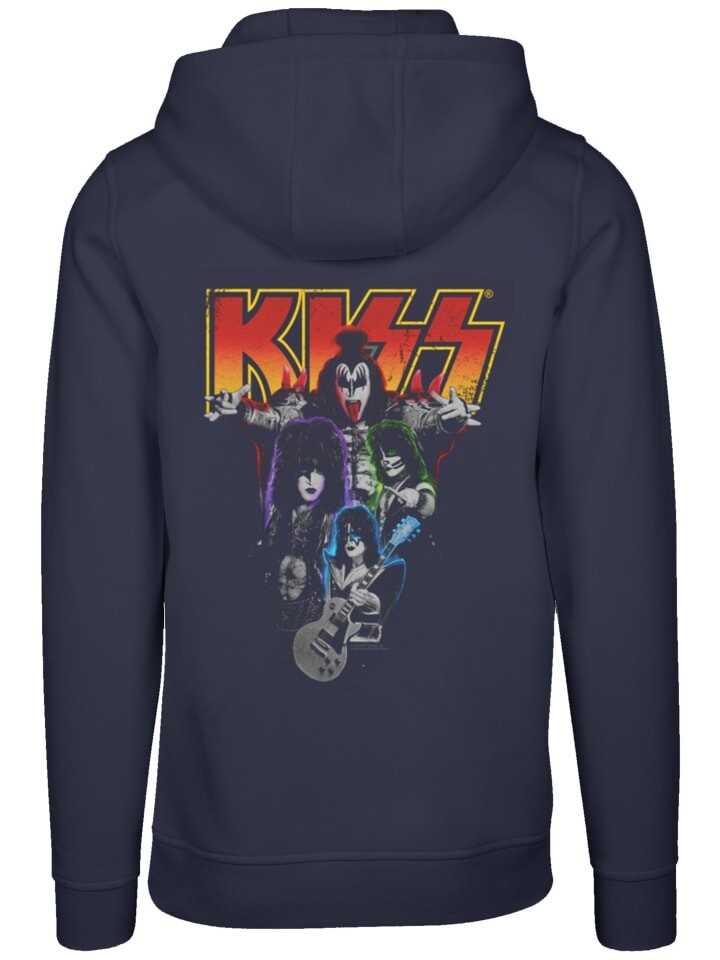 

Пуловер F4NT4STIC Hoodie Kiss Rock Music Band Neon Band, цвет marineblau