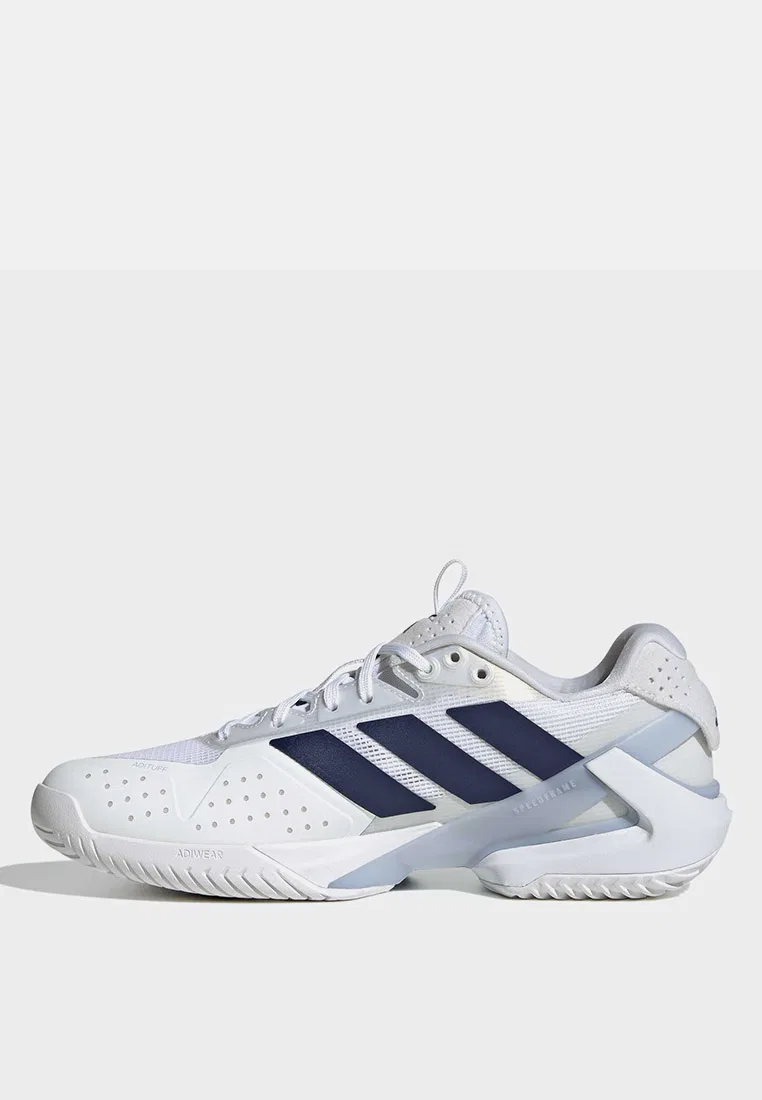 Кроссовки теннисные, Adizero Ubersonic 5, Adidas, белый/темно-синий — фото 4