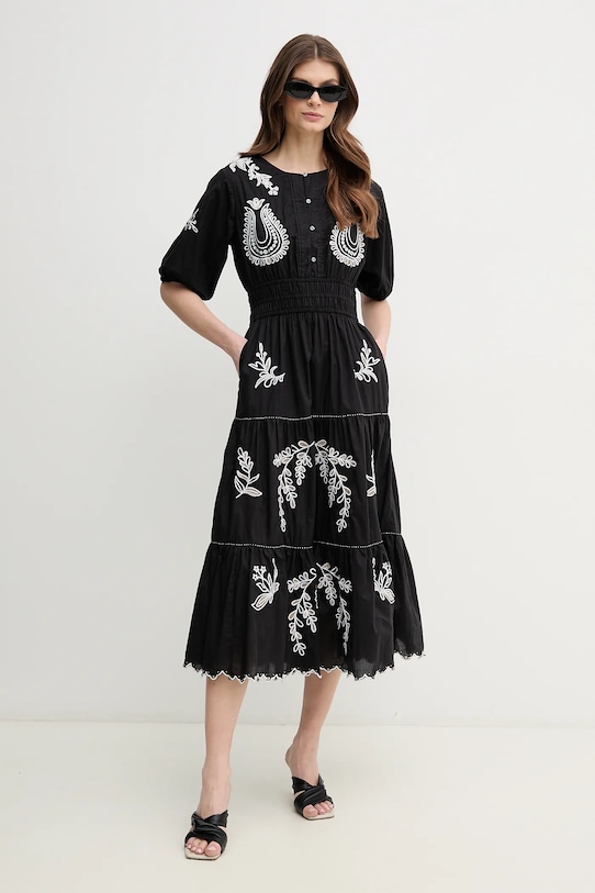 

Хлопковое платье DESTINY DRESS Pepe Jeans, черный