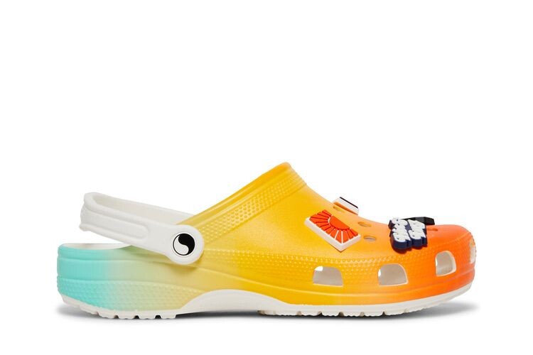 

Кроссовки Crocs Free & Easy x Classic Clog Sunset, разноцветный, Желтый, Кроссовки Crocs Free & Easy x Classic Clog Sunset, разноцветный