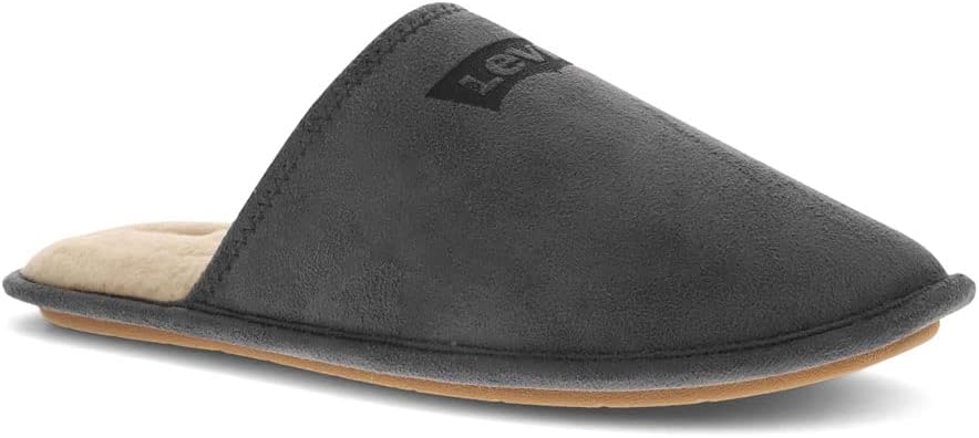 

Мужские домашние тапочки Levi's Milton 2 из микрозамши Scuff, Charcoal