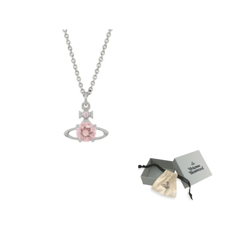 

Vivienne Westwood Колье для женщин Silver/Champagne Pink Diamond