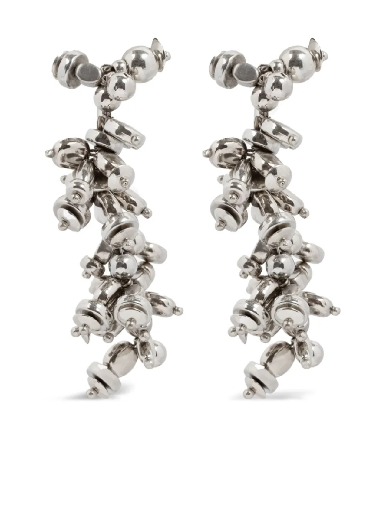 

DRIES VAN NOTEN серьги с бусинами, серебряный