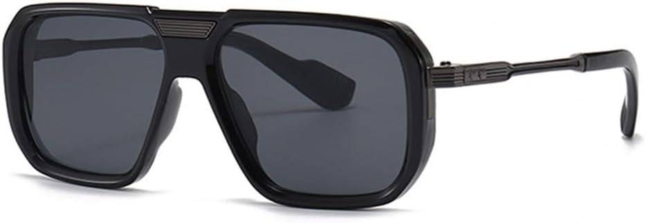 

Солнцезащитные очки с двойной перемычкой для женщин и мужчин, с линзами UV400, легкой оправой и прозрачным градиентом, идеально подходят для занятий спортом на открытом воздухе, бега и езды на велосипеде UYPTK, Black Gray