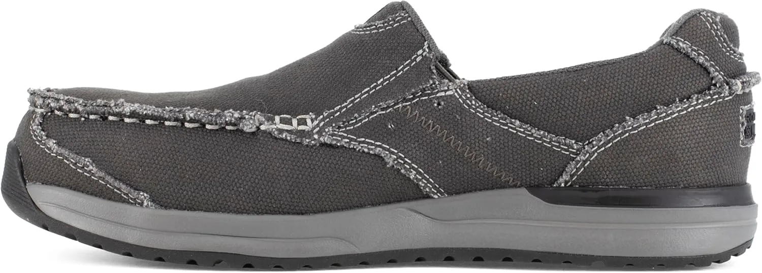 Мужские слипоны для работы Rockport Rk2151 Langdon с композитным носком, модель Sd10, цвет Брин — фото 3