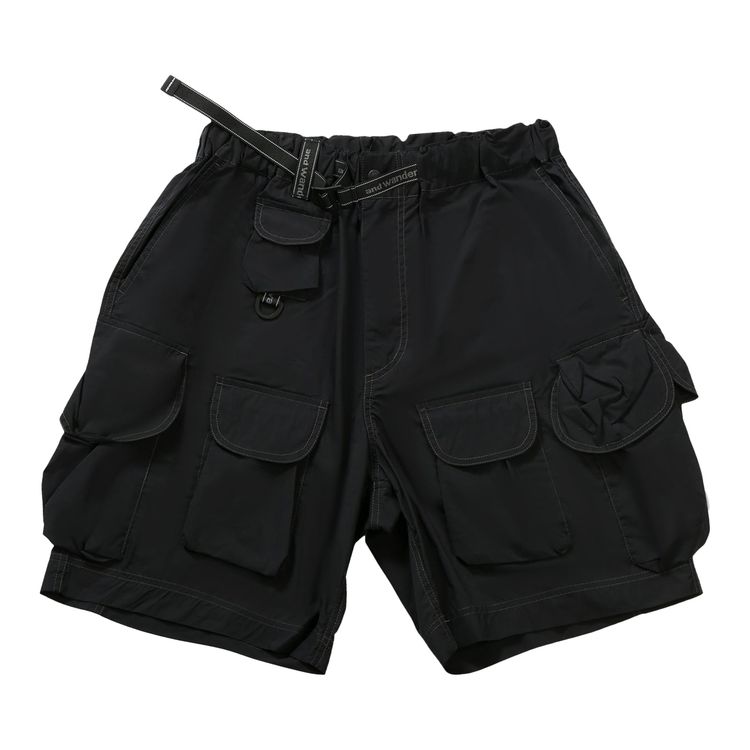 

Брюки And Wander Multi Pocket Short Pants 'Black', черный