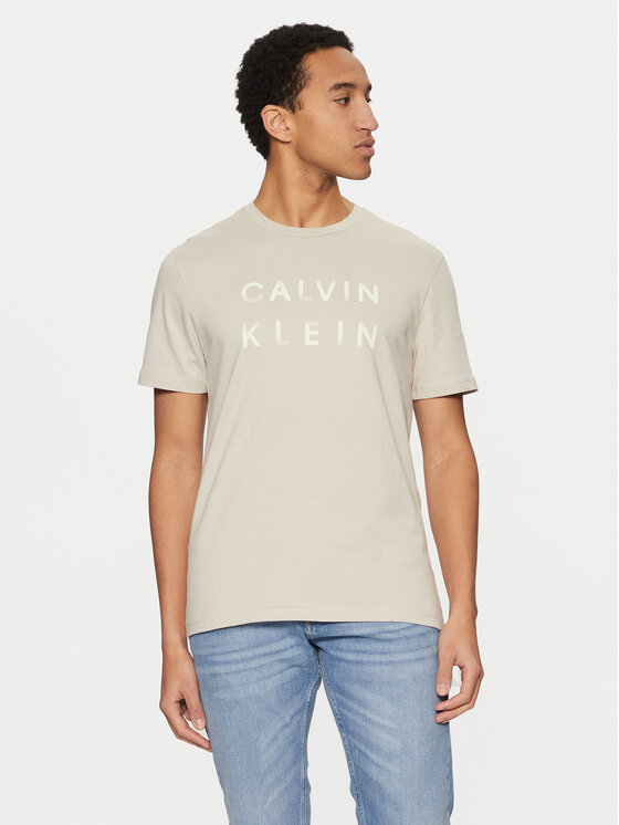 

Футболка обычного кроя K10K114156 Calvin Klein, бежевый