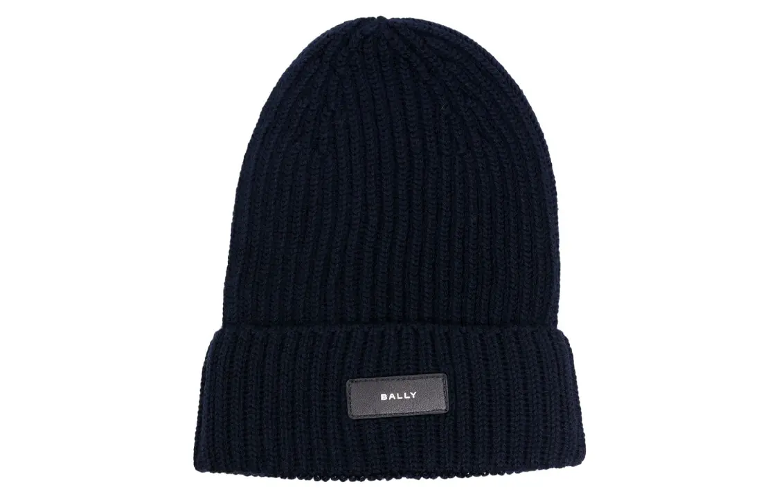 

BALLY Унисекс шапка из мериносовой шерсти полуночно-синяя, Midnight Blue