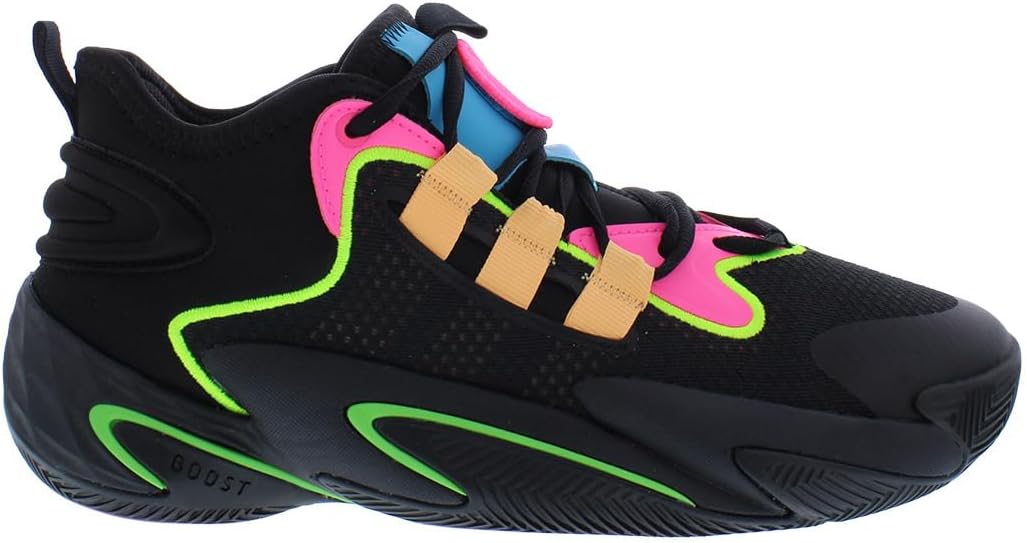 

Баскетбольные кроссовки Adidas Unisex-Adult Byw Select Basketball Boost, черный/оранжевый/розовый