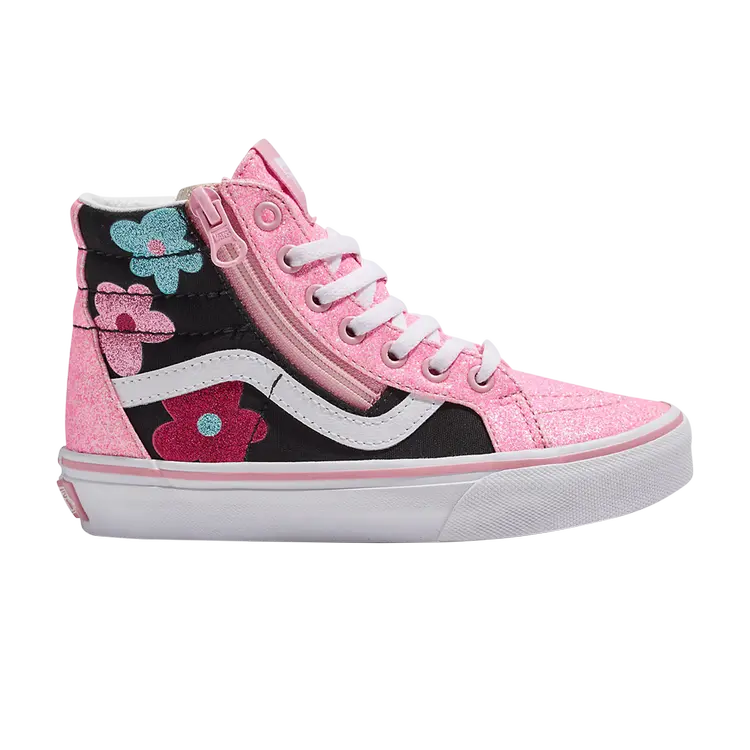 

Кроссовки Sk8-Hi Reissue Side Zip Kids, цвет Glitter - Flower Power