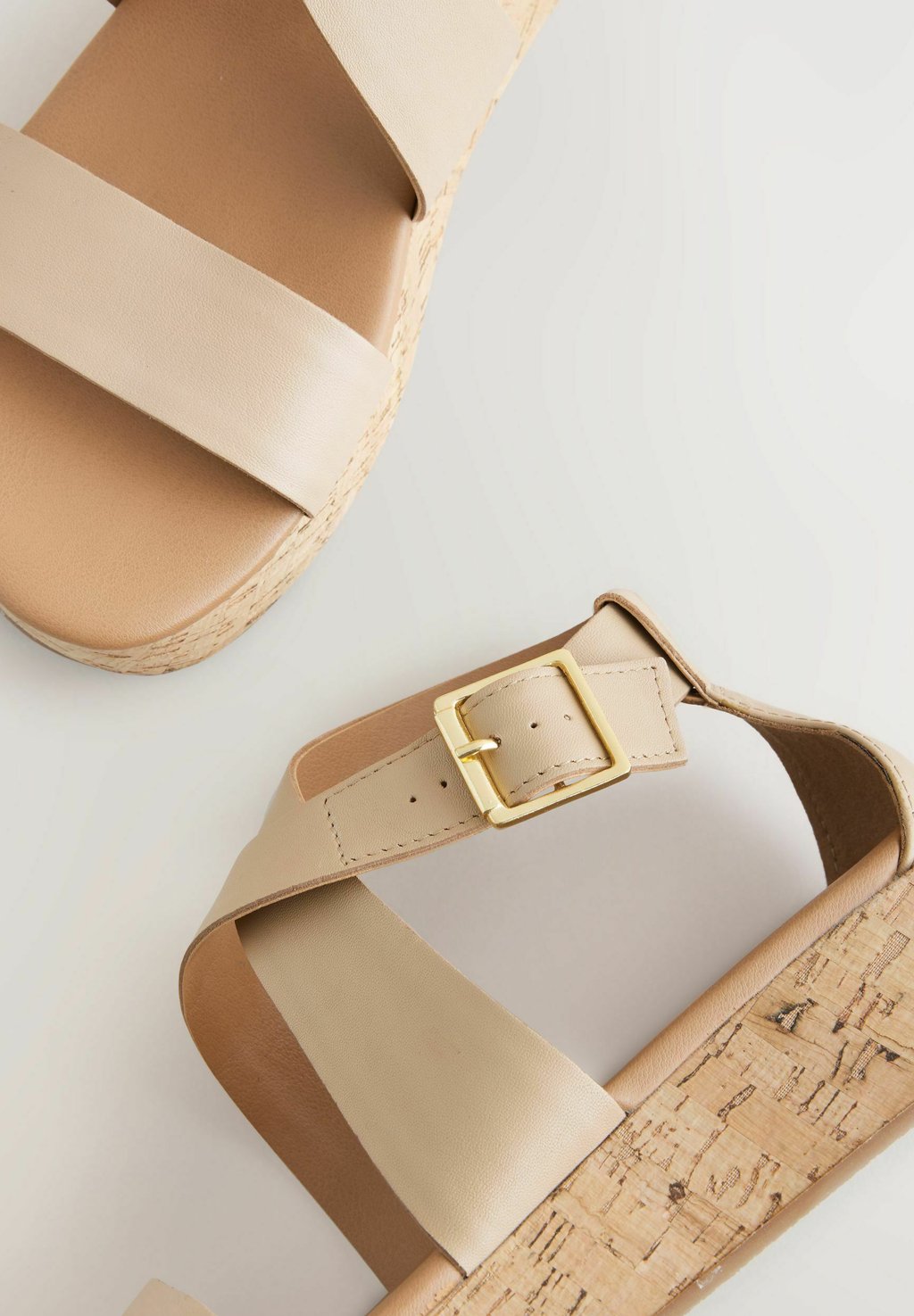 Босоножки на платформе STANDARD WIDE FIT FOREVER COMFORT CHUNKY Next, цвет Mottled Beige — фото 4