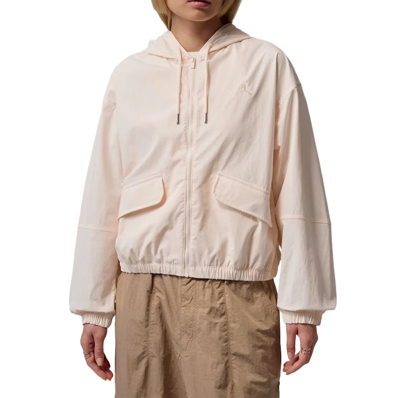 Куртка женская Light Ivory Color с капюшоном Jordan, Light ivory color / Light ivory color
