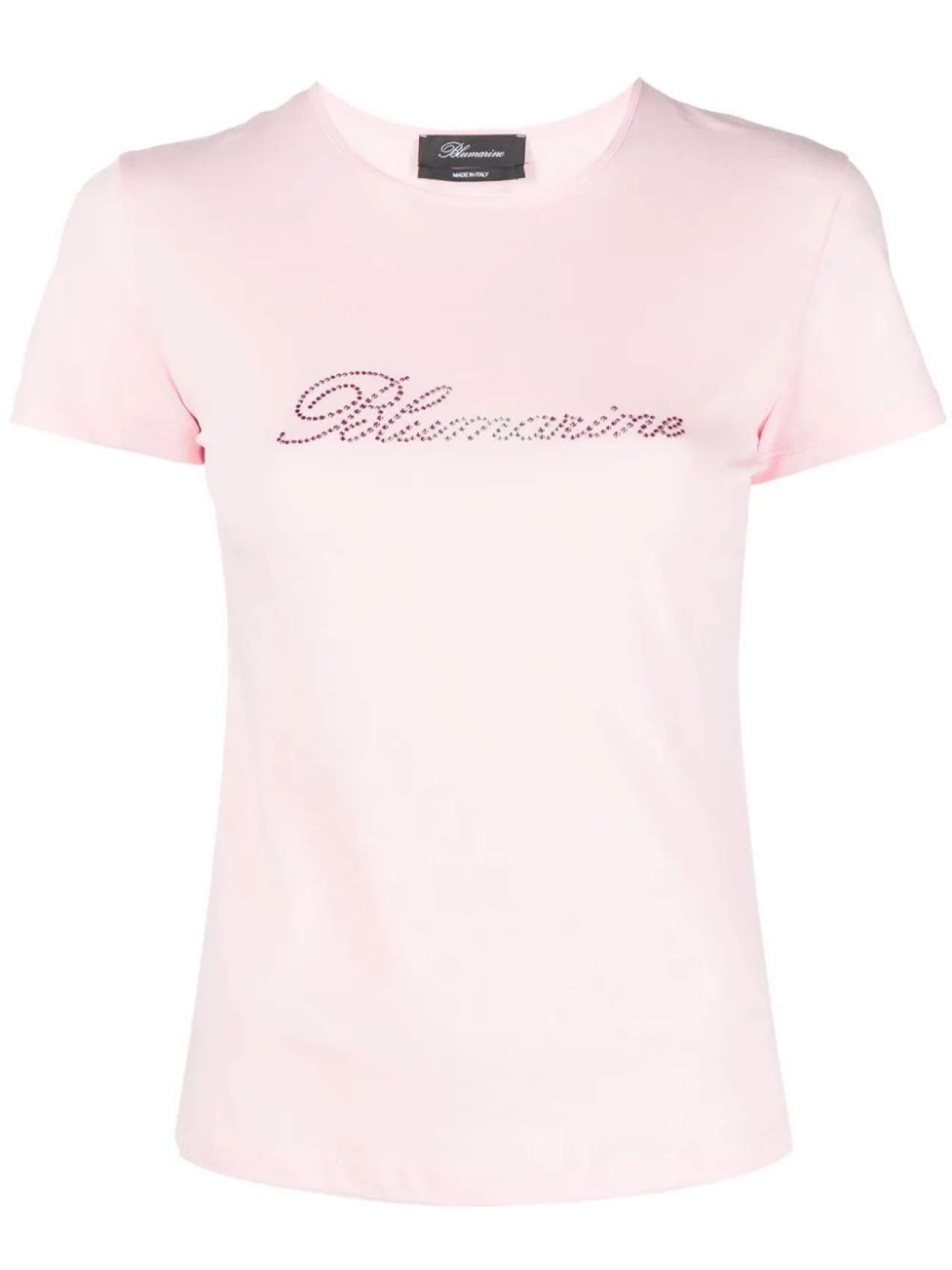 

Blumarine футболка со стразами, розовый