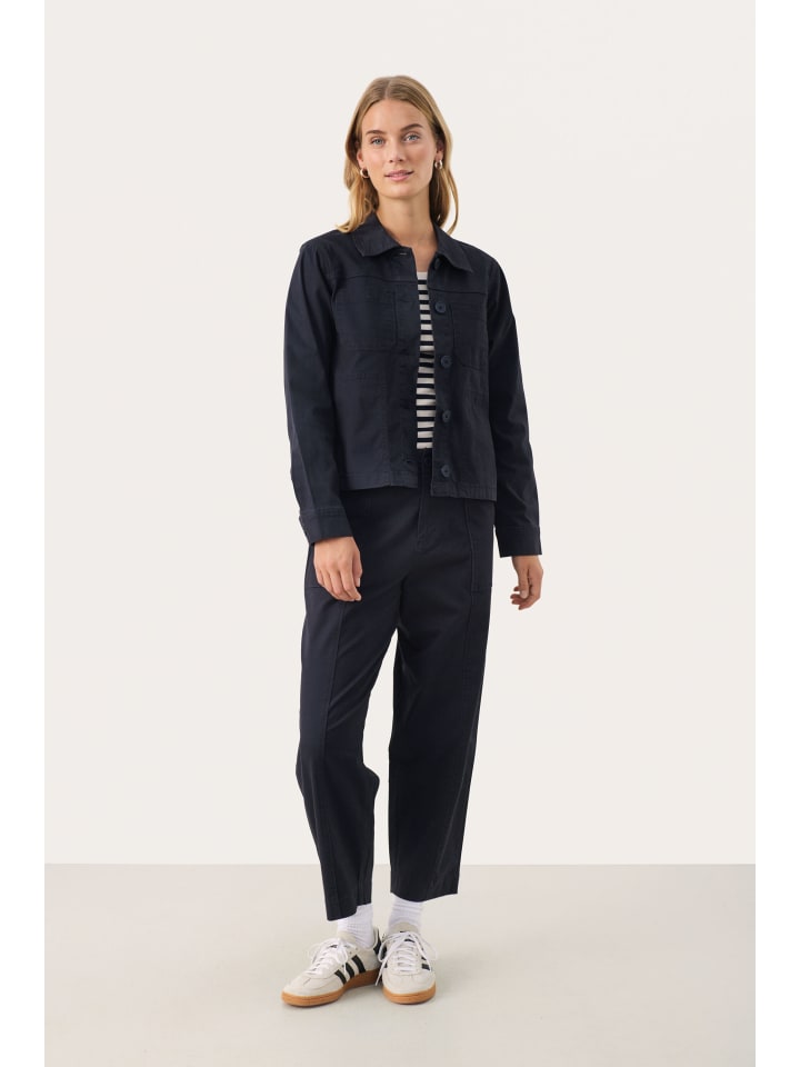 

Куртка NehaPW, прямого кроя, темно-синего цвета PART TWO