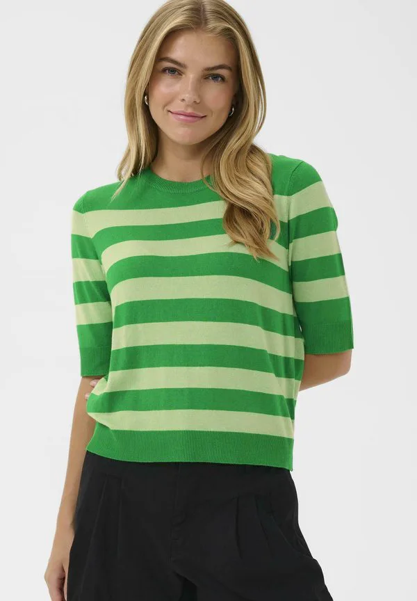 

Футболка cusabi annemette с принтом Culture, Jolly Green Stripe, Зеленый, Футболка cusabi annemette с принтом Culture, Jolly Green Stripe
