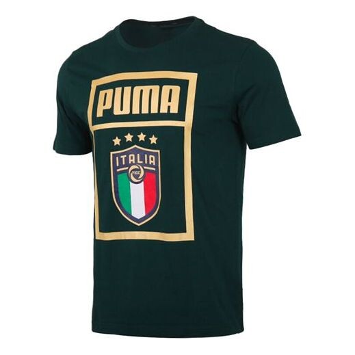 

Футболка large printing breathable casual round neck short sleeve green Puma, зеленый