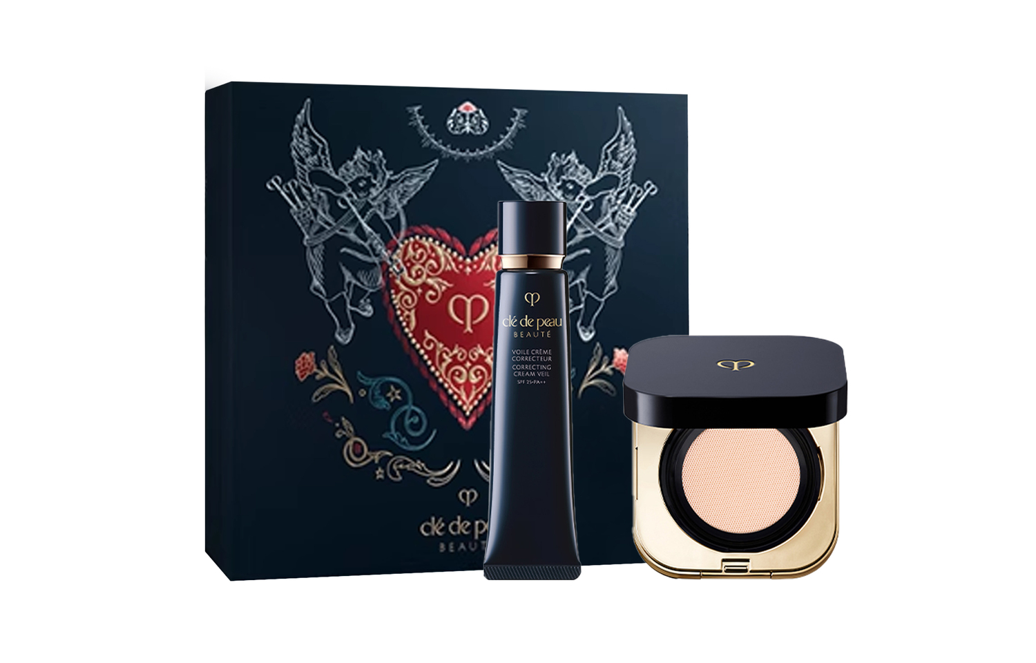 

Премекап софт мист эйр кушен для макияжа, набор для естественного осветления тона кожи и маскировки, 37 мл + 14 г Clé De Peau Beauté