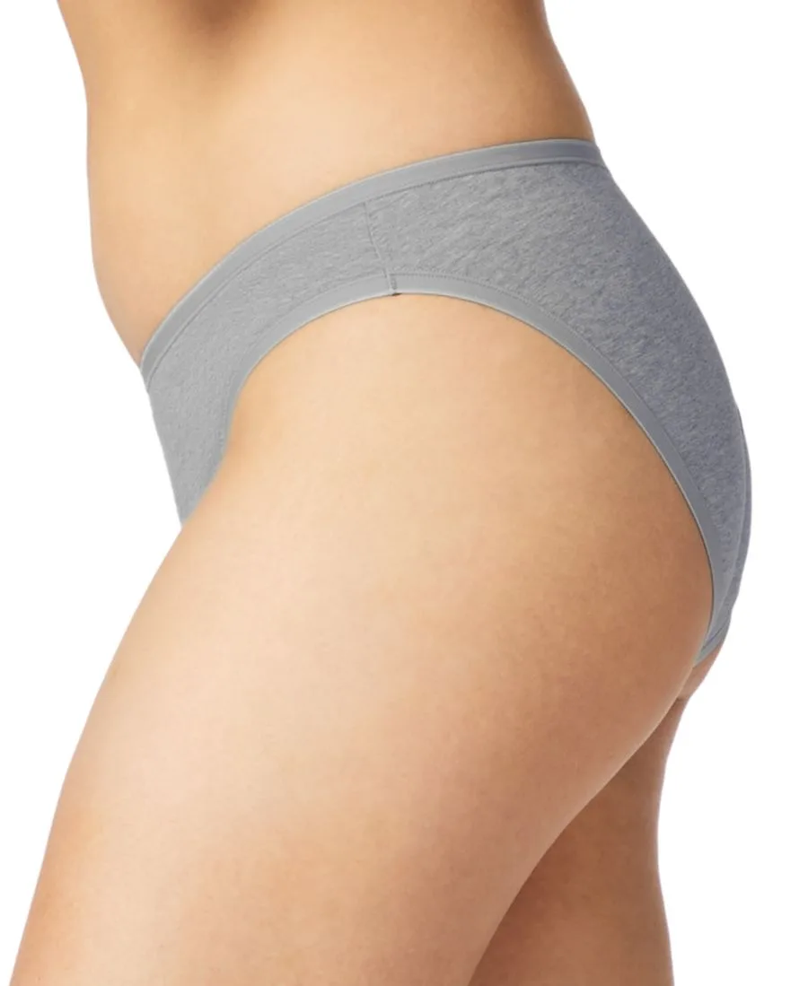 Женское хлопковое бикини GapBody GPW00274M, светлый-heather серый — фото 2