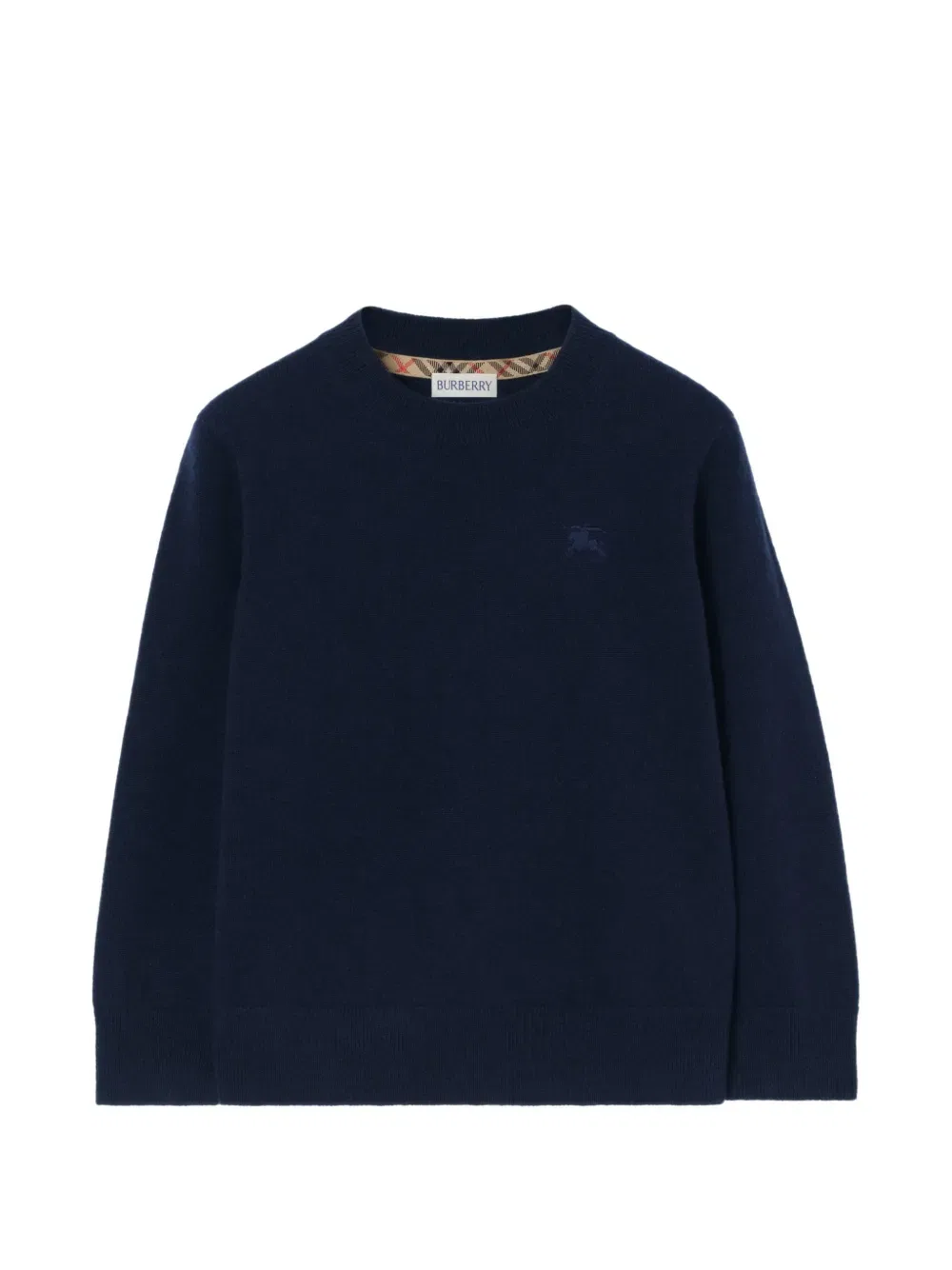 Кашемировый свитер Burberry Kids, синий