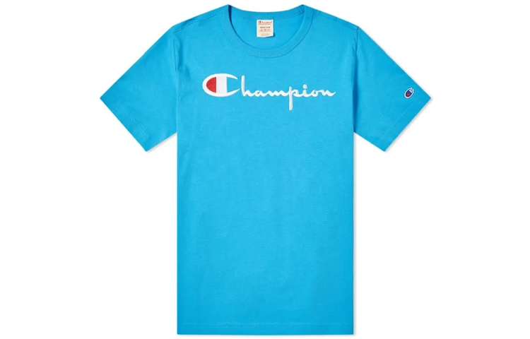 

Футболка унисекс синяя Champion
