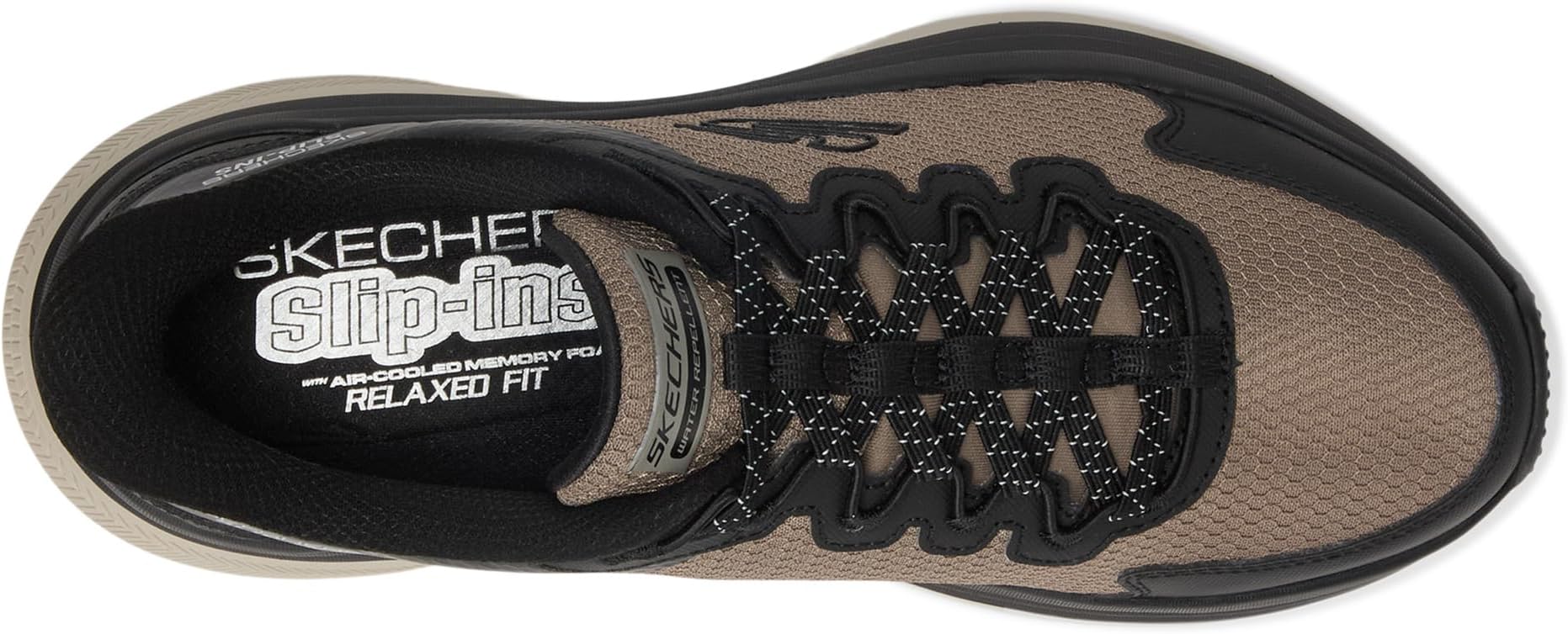 Кроссовки SKECHERS Zirrus Hands Free Slip-in, Taupe/Black — фото 2