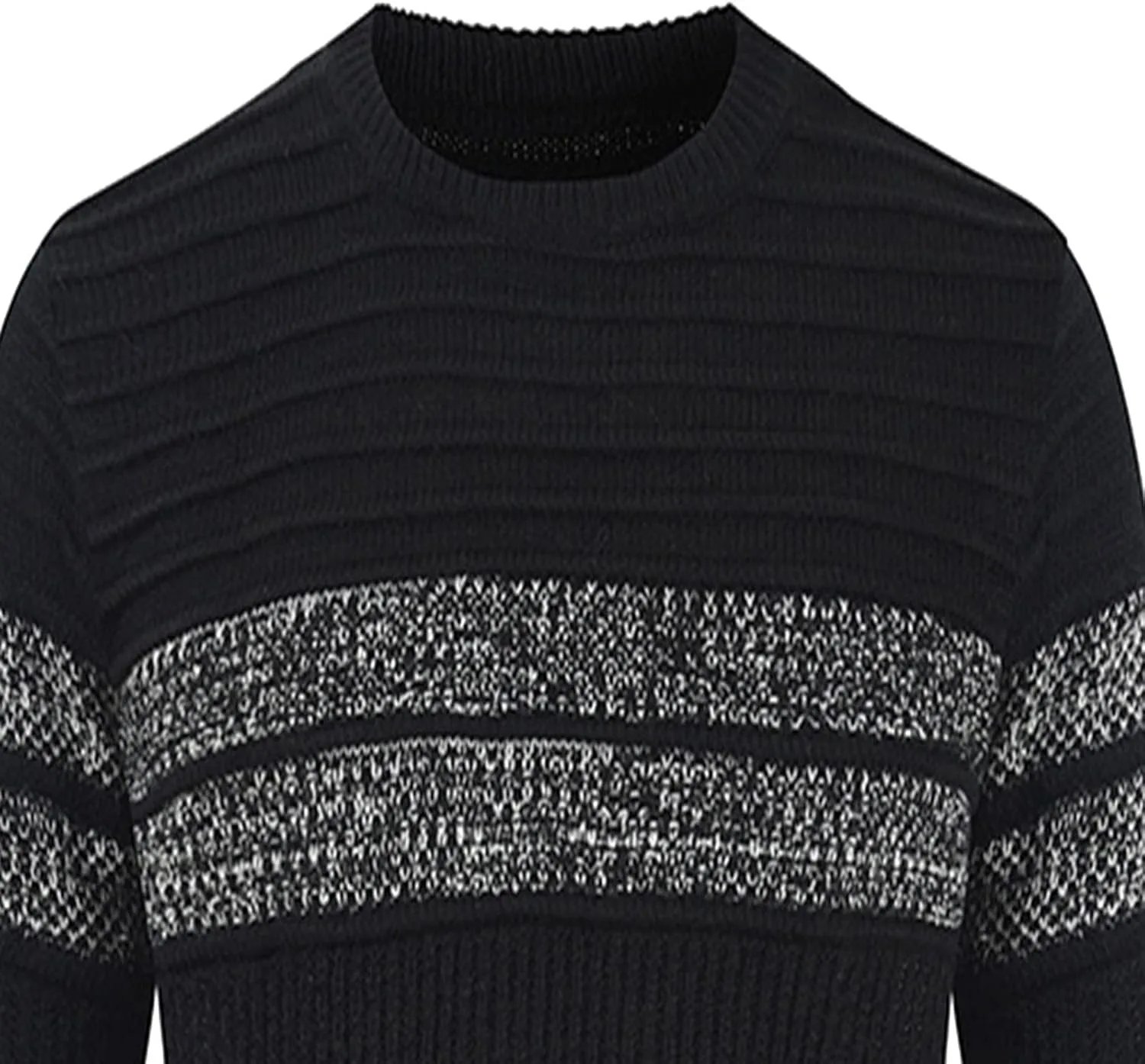 Мужской свитер с цветными блоками Slim Fit — фото 2