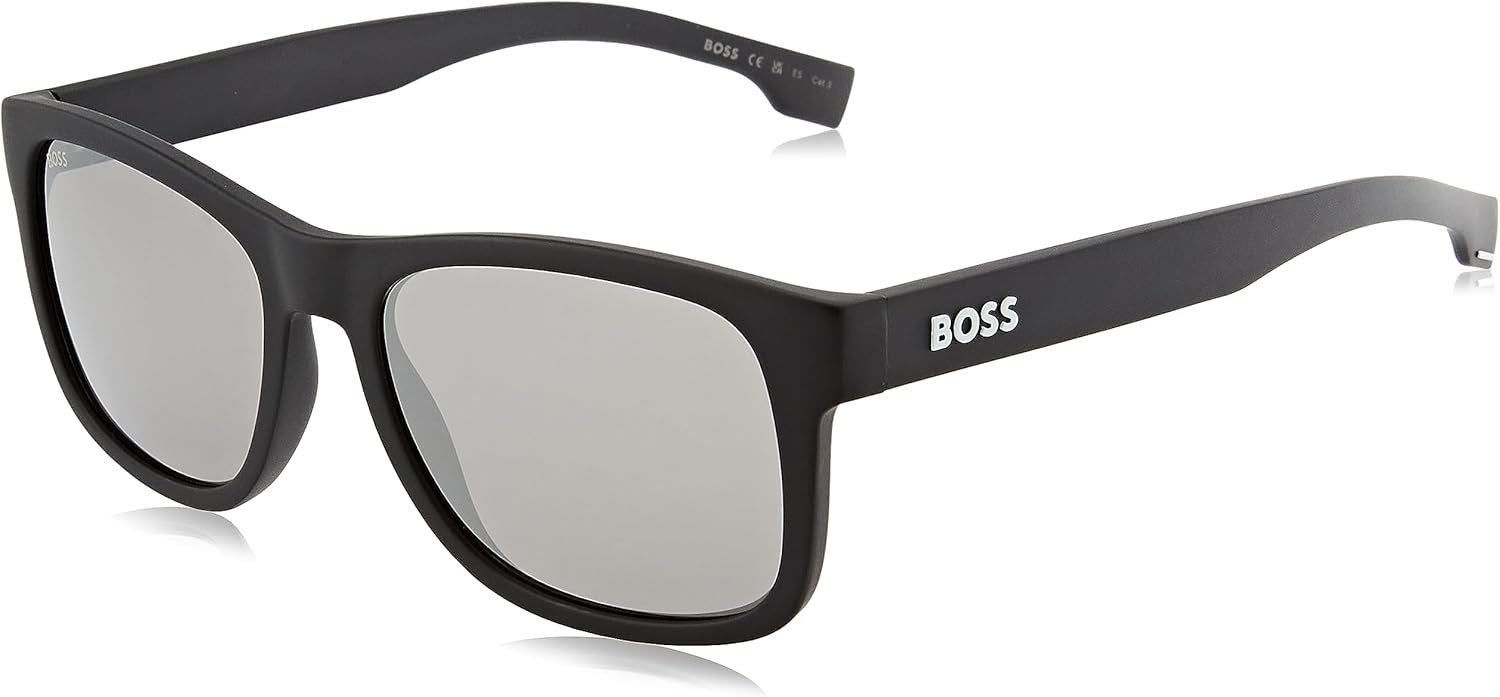 

Boss прямоугольные солнцезащитные очки B1568S 003T4 Matte Black 55mm Hugo Boss