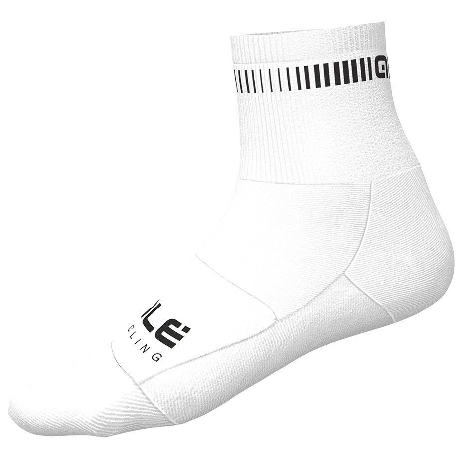 

Велосипедные носки Alé Logo Q Skin Socks, цвет White/Black
