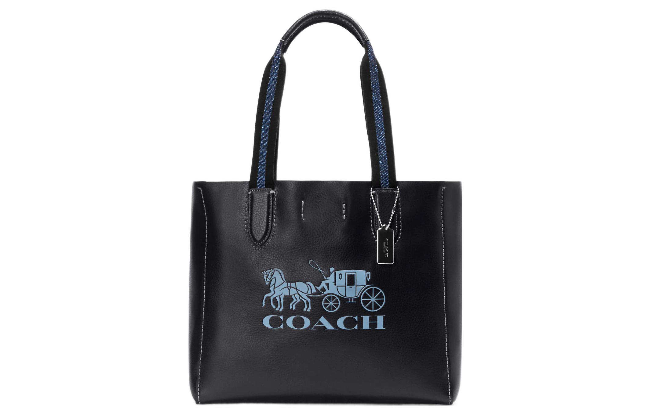 

COACH Сумка-шоппер из матовой кожи с замшевой отделкой