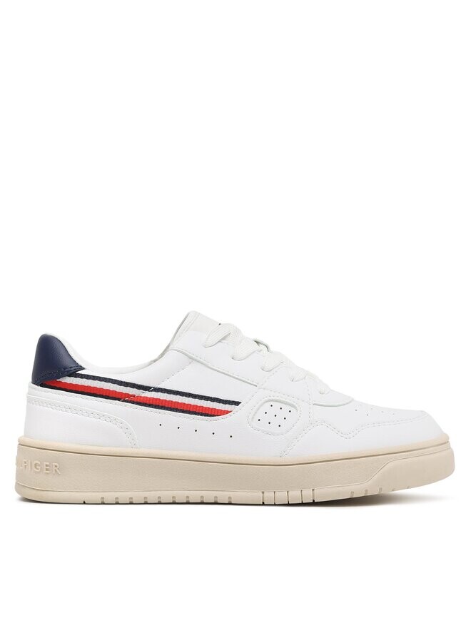 

Кроссовки Stripes Low Cut Lace-Up Sneaker T3X9-32848-1355 Tommy Hilfiger, белый