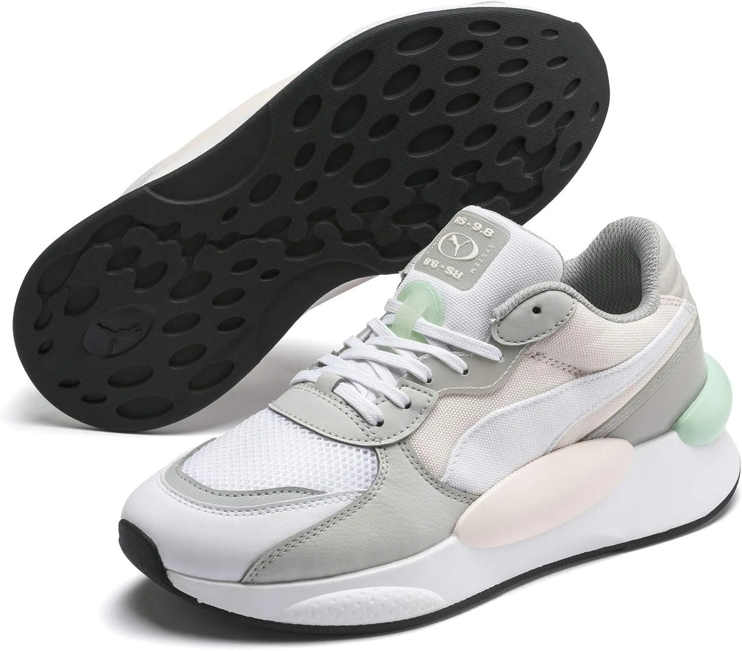 Кроссовки PUMA RS 9.8 Fresh унисекс для взрослых, Puma White Rosewater High Rise — фото 2