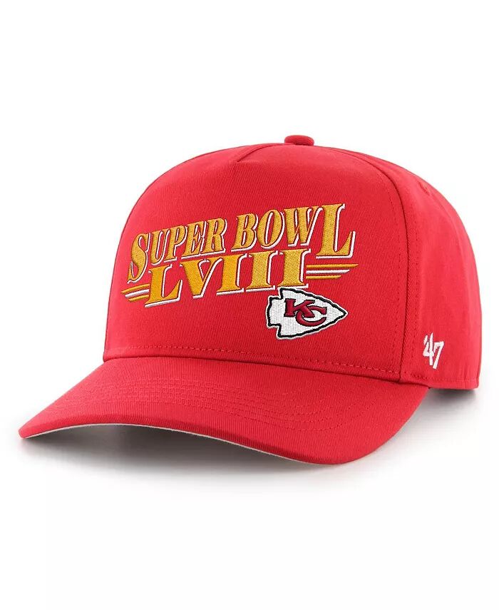 

Мужская красная кепка Kansas City Chiefs Super Bowl LVIII Hitch Adjustable '47 Brand