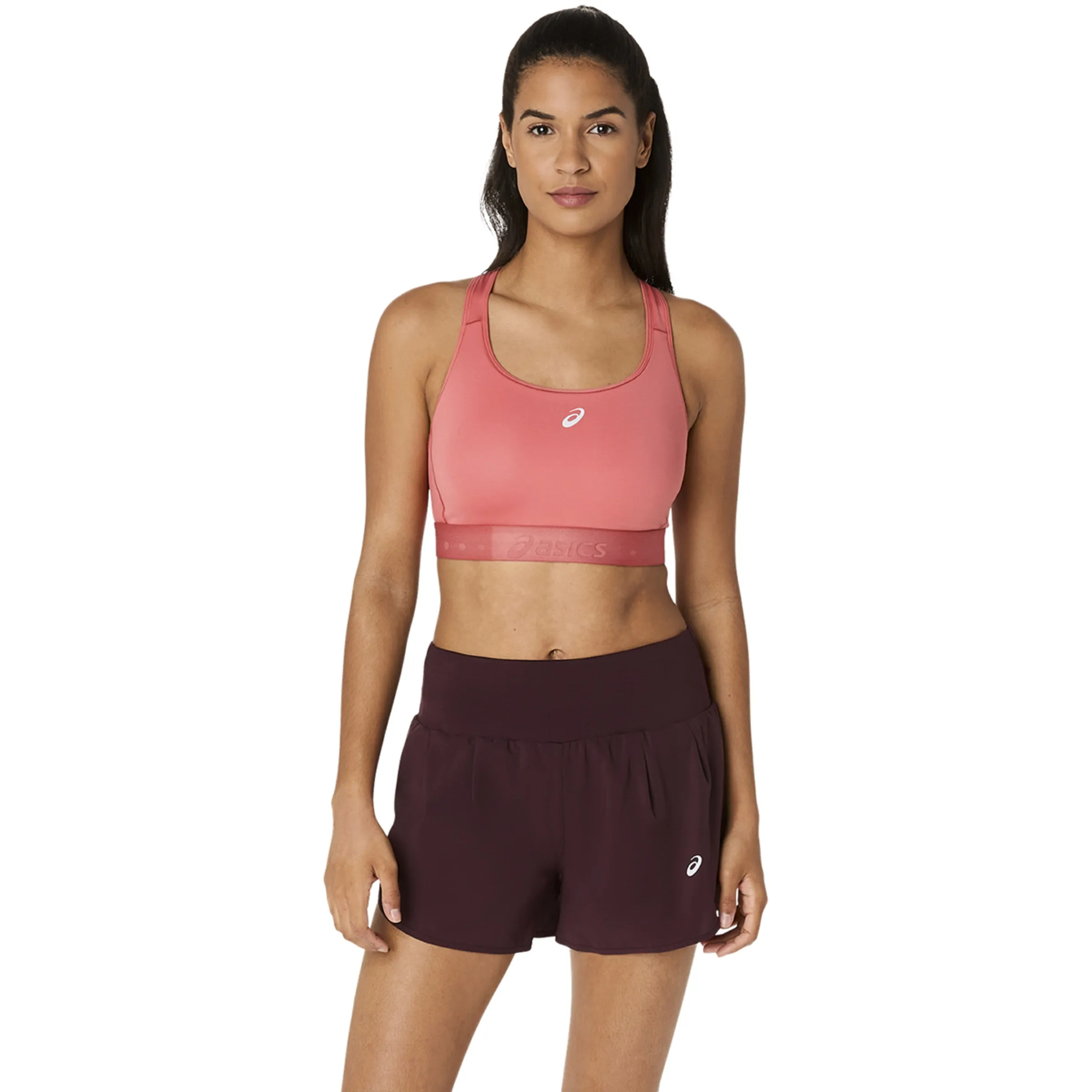 

Женский топ для бега ROAD COMPRESSION BRA Asics, розовый