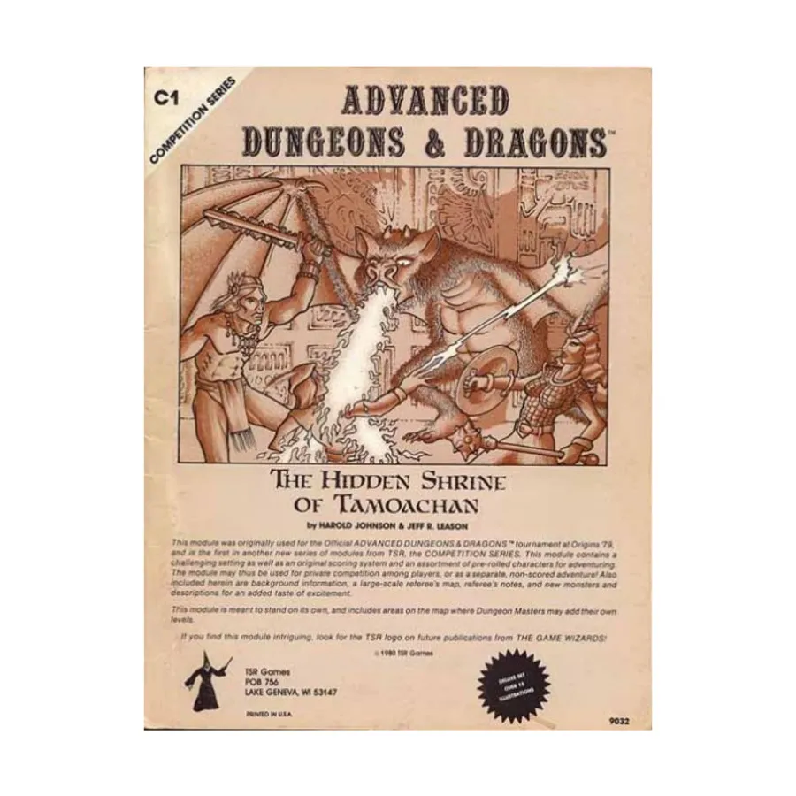 

Модуль Hidden Shrine of Tamoachan (3rd Printings), Advanced Dungeons & Dragons (1st Edition) - Modules & Adventures - C Series