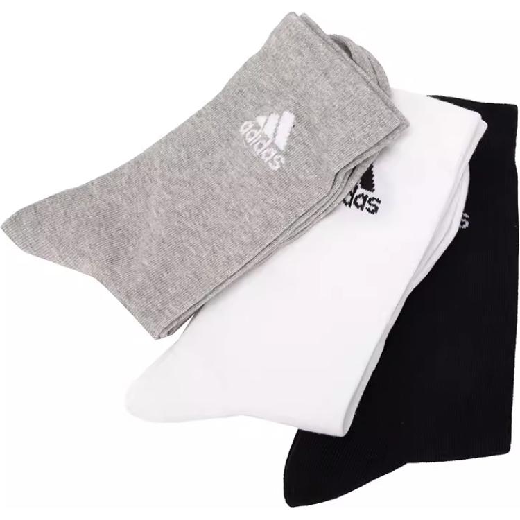 Носки до середины икры унисекс разноцветные Adidas, 3 пары (Разноцветные) — фото 3