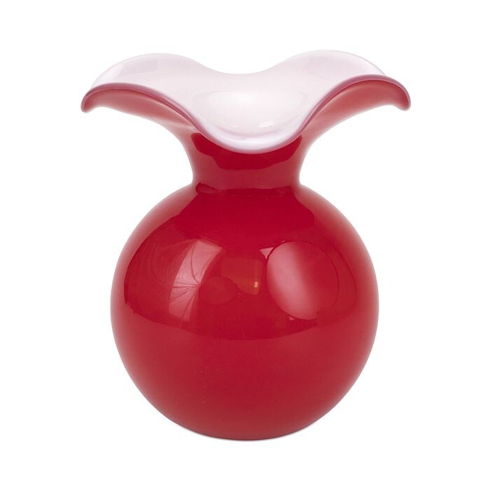 

VIETRI Hibiscus Стеклянная красная ваза среднего размера, красный