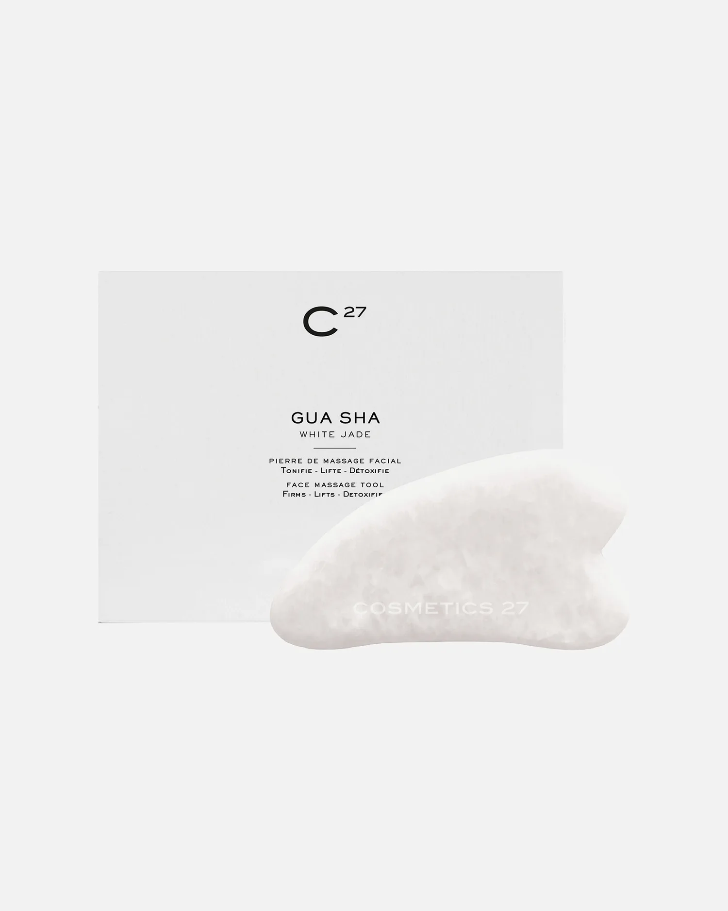 Massagezubehör white jade gua sha Cosmetics 27, 1 шт