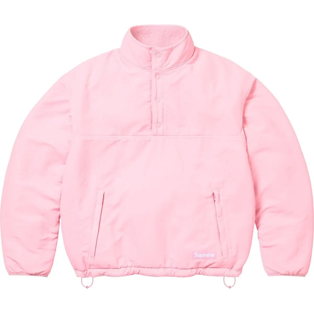 Полартек свитшот реверсивный унисекс Supreme, оливковый — фото 2