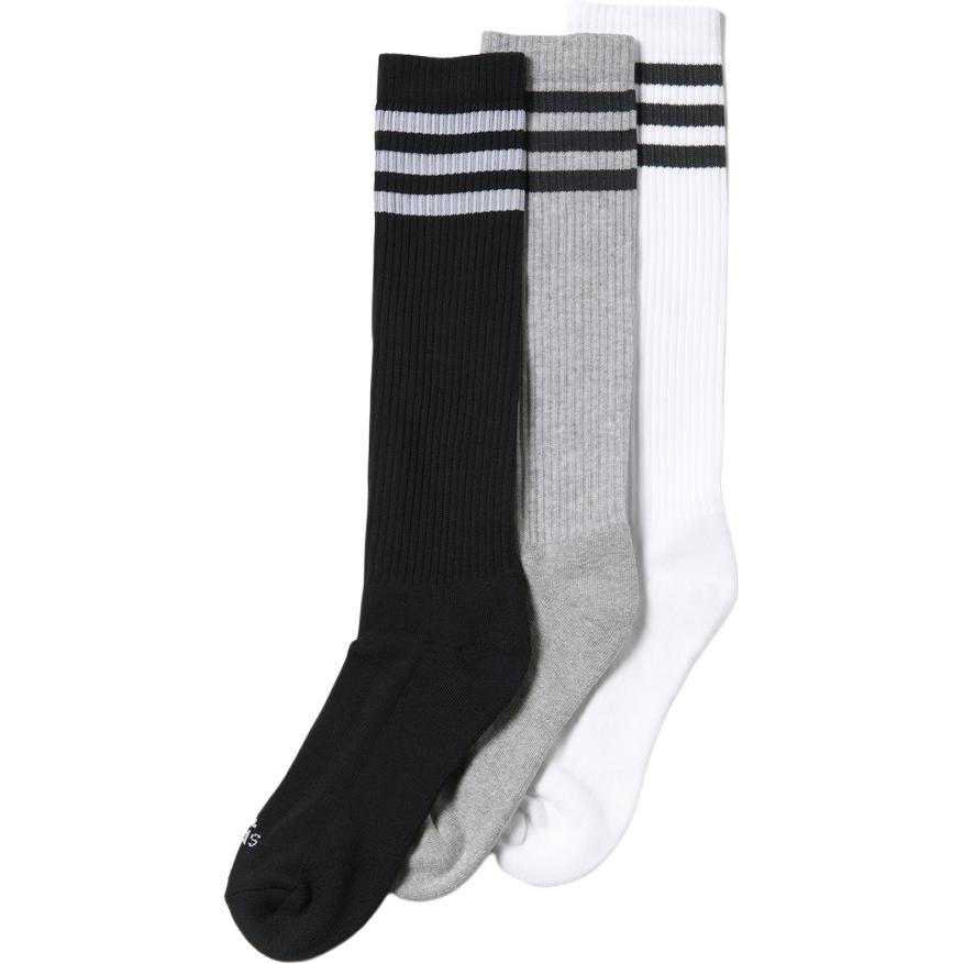 Носки Mid Calf мужские 3 пары Adidas, белый/черный/серый — фото 4