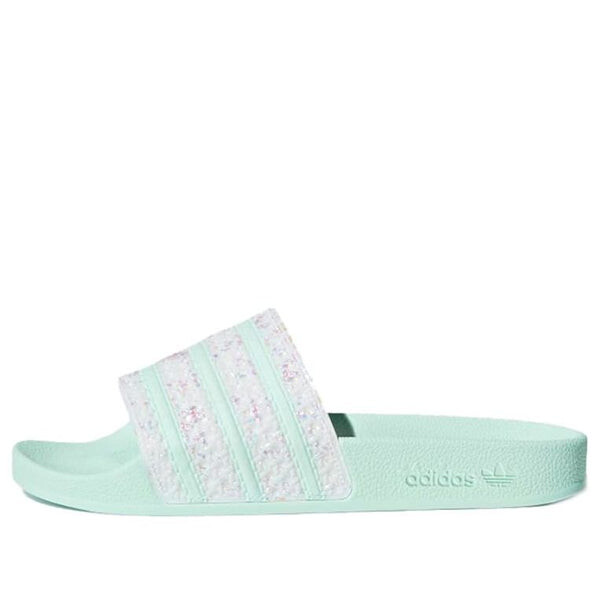 Тапочки adilette sports slippers Adidas, зеленый